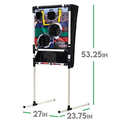 Franklin Sports Kids Football Target Toss with Mini Balls - Indoor Football Passing Game for Kids - Targets Included
