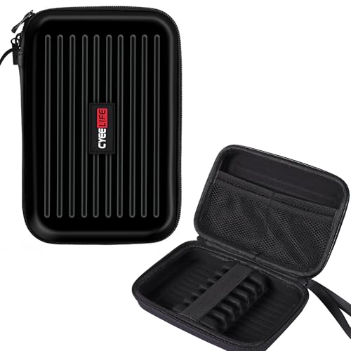 CyeeLife - Dart Case for 6 Darts Soft Darts and Steel Darts, Dart Case Carry Bag Accessories
