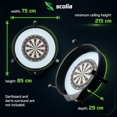 Scolia Automatic Darts Scoring Systems for Steel Tip Darts: Play Games & Tournaments Online or in-Person with Reliable Automated Chalking & Calling - style: Home-V2