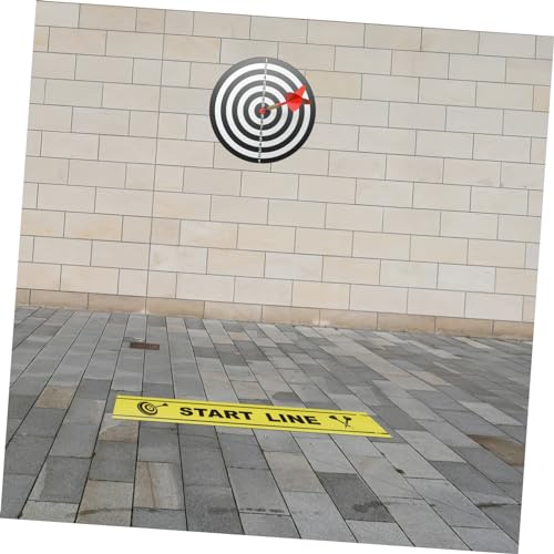 Happyyami Dart Throwing Line Floor Marker Dart Game Accessories Floor Sticker for Players