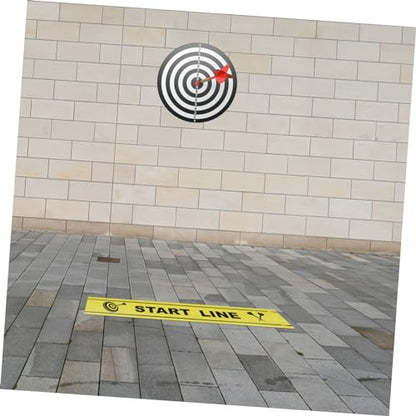 Happyyami Dart Throwing Line Floor Marker Dart Game Accessories Floor Sticker for Players