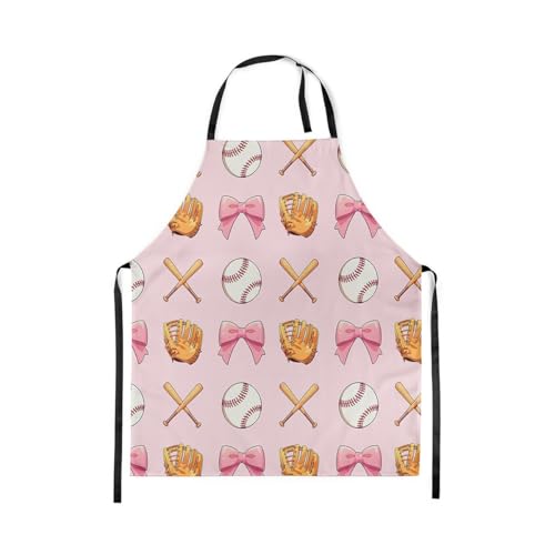 Castle Fairy Boy Soccer Kitchen Apron - color: Baseball Pink
