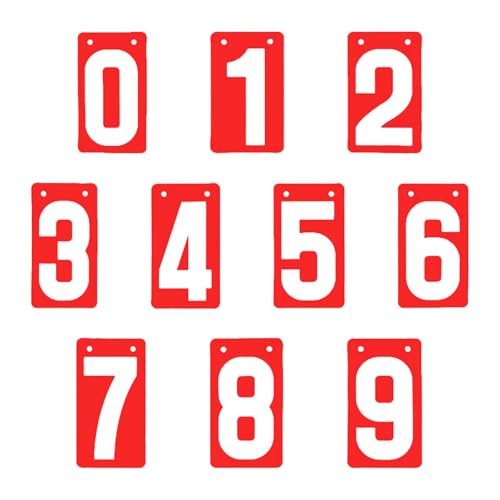 kowaku Score Keeper Flip Number Cards Numbers 0-9,Competition,Portable,Table Score Flipper Sports Scoreboard for Soccer Basketball