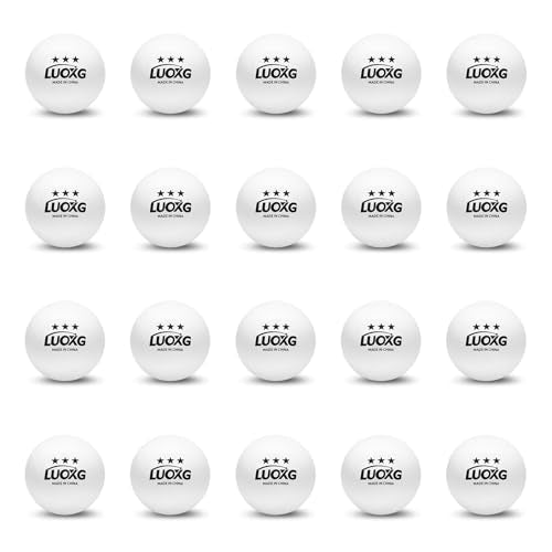 Ping Pong Balls, Ping Pong Balls 20 Pack, White Table Tennis Balls, 3 Star Table Tennis Balls, Suitable for Beginners and Professionals