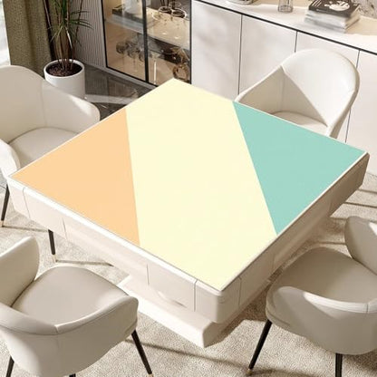 Card Gaming Mat Table Top Cover Topper Card Game Mat Square Mahjong Table Cover Mahjong Mat with Carrying Bag(Yellow,90cm/35.4in) - color: Yellow, size: 90cm/35.4in