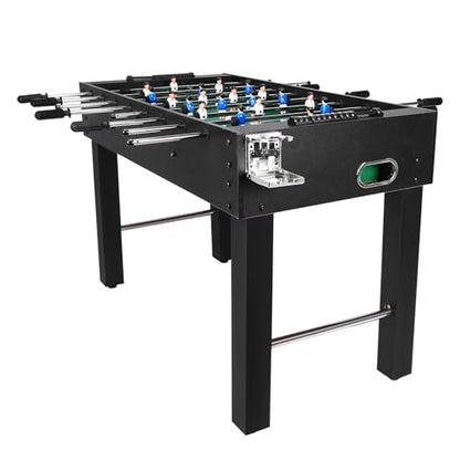 Large Size Foosball Table for Game Room Office 47Inch Wood Soccer Table Funny Soccer Playing Machine Heavy-Duty Football Arcade for Adults Kids