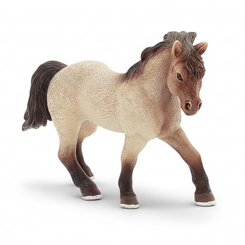 Horse Toy for Kids, Horse Figure Toys, Horse Figurines Animals for Birthday Cake Topper, Garden Decoration, Party Favors, Kids School Project (Premium Grey Purple) - color: M4266-premium Grey Purple