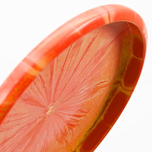Latitude 64 Retro Burst Keystone Disc Golf Putter, Interactive Family Outdoor Games, Men and Women Frisbee Golf Putt & Approach Disc, 175g+, Stamp Shade of Disc Color & Burst Pattern May Vary - color: Orange