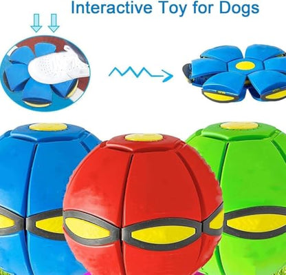 Magic Ball, Magic Metaball, Children Bouncing Ball, Parent-Child Interaction, Dual Form Freely Switchable, with 6 Light for Kid - color: E