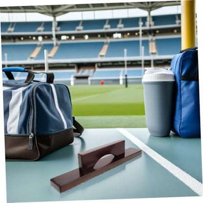 Amosfun Shuffleboard Table Cleaning Kit with Gentle Non-Scratch Bristles and Sturdy Wood Handle for Efficient Sand and Dirt Removal for Portable Maintenance of Table Top Shuffleboard