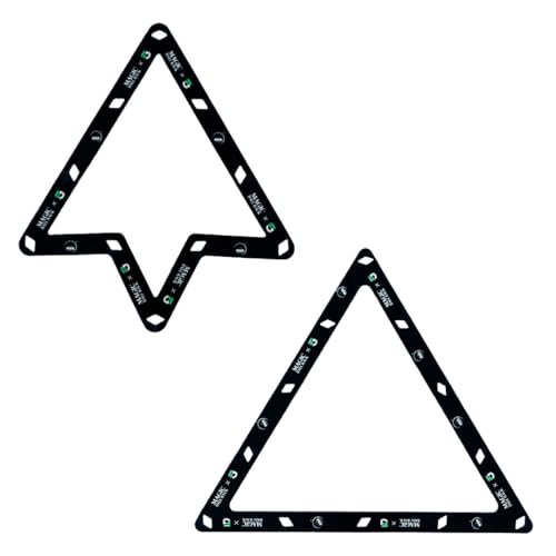 Fedor Gorst MagicRack 8-Ball + 9/10-Ball Combo Pack, Precision Rack for Perfect Breaks, Durable Pool Ball Template