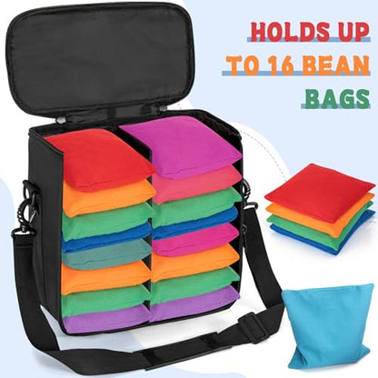 Cornhole Bag Carrying Case Holds Regulation Sized Professional Cornhole Bags - size: Holds 16 cornhole bags