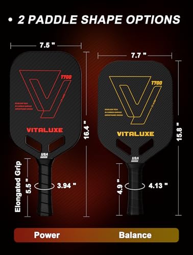 T700 Raw Carbon Fiber Pickleball Paddle, Edgeless 3K Textured Carbon Friction Surface, Thermoformed Raquette Pickleball with Aerodynamic Design used for tournament, Power & Control & Spin Max