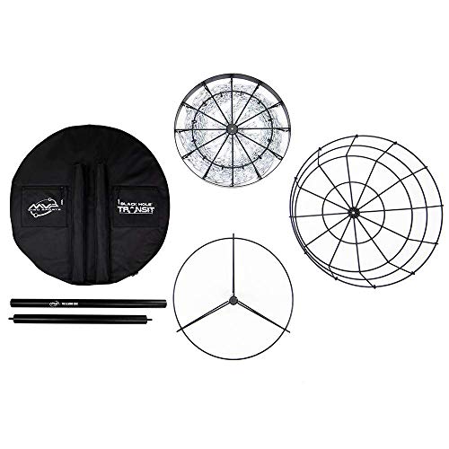 MVP Disc Sports Black Hole Lite 24-Chain Disc Golf Basket with Transit Bag
