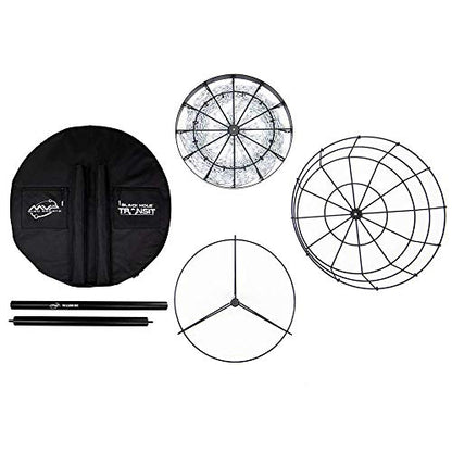 MVP Disc Sports Black Hole Lite 24-Chain Disc Golf Basket with Transit Bag