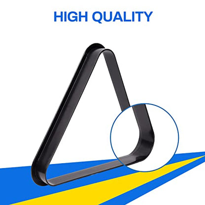 GSE Games & Sports Expert Black Plastic Billiard Pool Ball 8-Ball Triangle Racks / 9-Ball Diamond Pool Ball Racks Fit Standard 2-1/4" Billiard Pool Balls - color: Triangle Rack