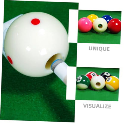 1Set Reusable Billiard Training Ball Pool Cue Ball with Dots Pattern for Skill Improvement for All Levels Billiard Practice Equipment