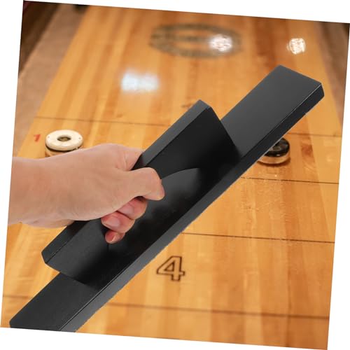 Shuffleboard Supplies Black Sand Cleaning Brush Wood Shuffleboard Cleaning Brush Polyester Fiber - color: Black