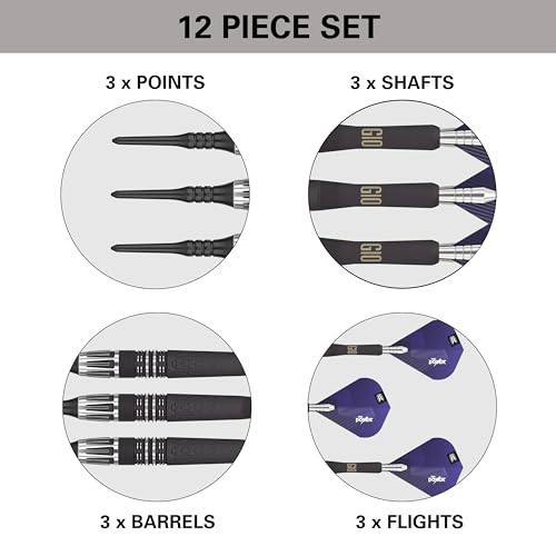 Target Darts Phil Taylor Power 9-Five Gen 10 20G 95% Tungsten Soft Tip Darts Set