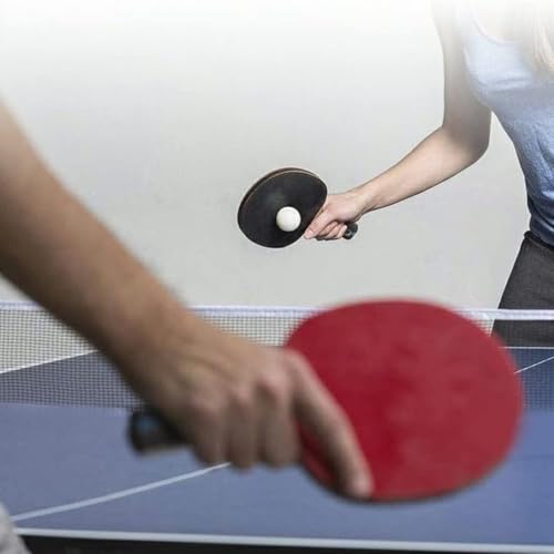 Training Tension Ping Pong Net Portable Table Tennis Table Net Replacement for Any Table(Black) - color: Black
