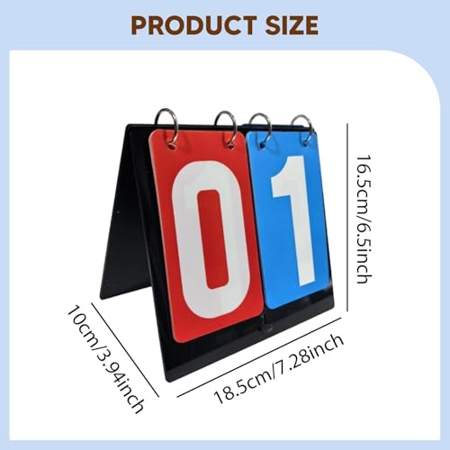 Sports Scoreboard Flip Score Board 2 Digits Scorekeeper Tabletop Table Score