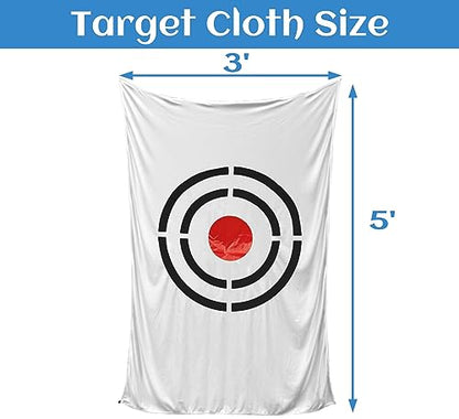 Golf Target Cloth for Net Replacement - Enthusiasts and Professional Golfers Practice Training Aids for Garage/Backyard - style: 5X3FT White Golf Target