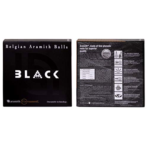 Aramith Tournament Black TV Billiard Pool Ball Set 2 1/4"