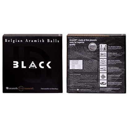 Aramith Tournament Black TV Billiard Pool Ball Set 2 1/4"