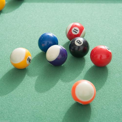 55 Inch Portable Folding Pool Table for Home Game Room with Full Accessory Set Including Cues Balls Rack and Chalk