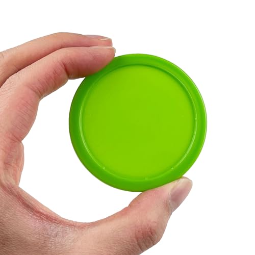 12 Pack 2.5 Inch Air Hockey Pucks for Small Size Table - color: Green