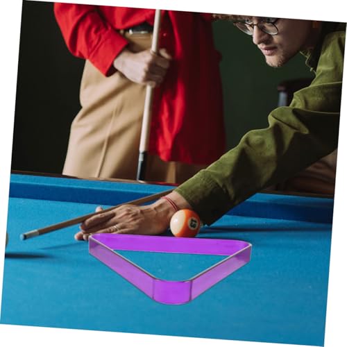 2pcs Pool Billiard Ball Rack Triangle Holder for Snooker and Pool Tables Portable and Compact Billiards Accessory for Home Club and Game Use