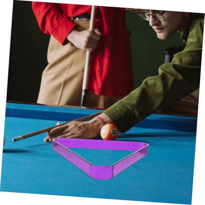 2pcs Pool Billiard Ball Rack Triangle Holder for Snooker and Pool Tables Portable and Compact Billiards Accessory for Home Club and Game Use