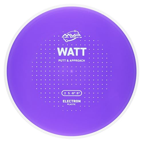 MVP Disc Sports Electron Watt Disc Golf Putter (Choose Your Firmness/Colors May Vary) - size: 165-170g, style: Medium
