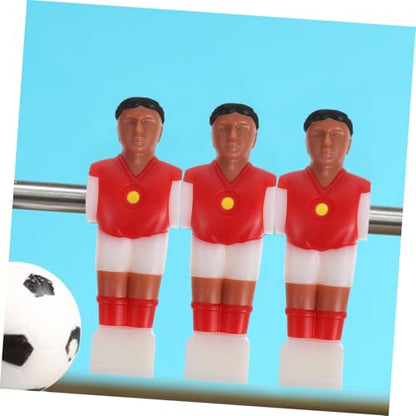 POPETPOP 4Pcs Football Player Figurines Durable Replacement Parts for Foosball Table Red Blue Easy Installation Soccer Foosball Table Accessories