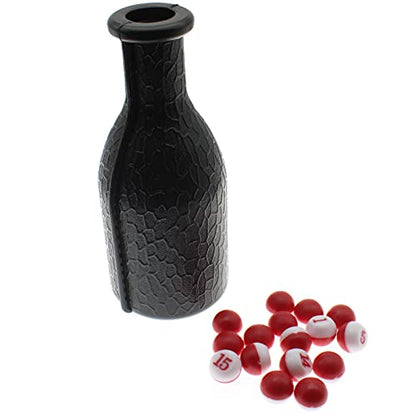 Billiard Shaker Pool Snooker Billiard Table Kelly Pool Shaker Bottle with Red and White Peas Balls Accessories