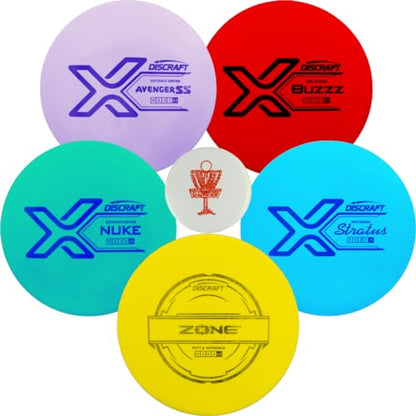 Discraft Disc Golf Starter Set & Little Flyer Mini - Colors Will Vary (160-180g)