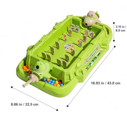 Mini Pinball Game, Airplane Theme Pinball Machine with Lights and Sounds, Electronic Scoring Desktop Game, Portable Pinball for Kids 4+
