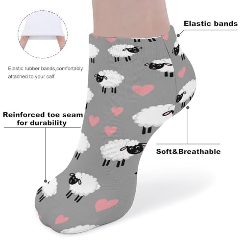 5 Pairs Women’s Low Cut Ankle Socks, Soft Athletic No Show for Running Yoga Daily Wear - color: Picture (9)
