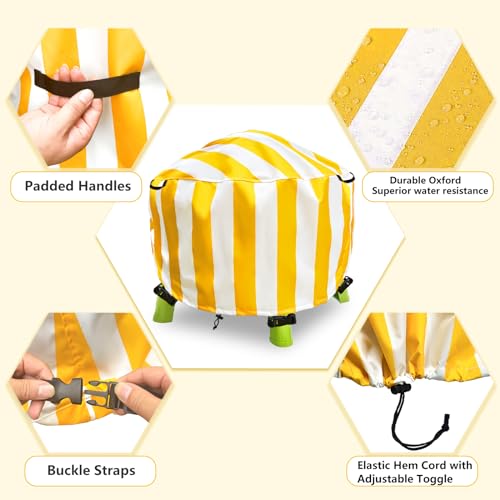 Water Table Cover Spiralin' Seas Waterpark Play Outdoor Sand Water Table Cover 34X34X18 inch-Yellow - color: Yellow