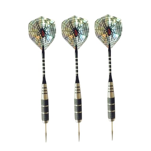 3pcs Professional Needle Tipped Darts Spider Pattern Aluminum Shafts and Flights for Sports Events and Recreational Play