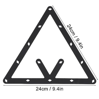 6Pcs Pool Table Magic 8, 9, 10 Ball Rack, Slim Billiard Ball Triangle Rack, Billiards Pool Accessories for Pool Halls or Individual, Easy to Use, 9.4 x 9.4 inch