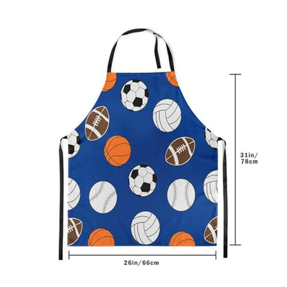 Castle Fairy Boy Soccer Kitchen Apron - color: Sport Ball