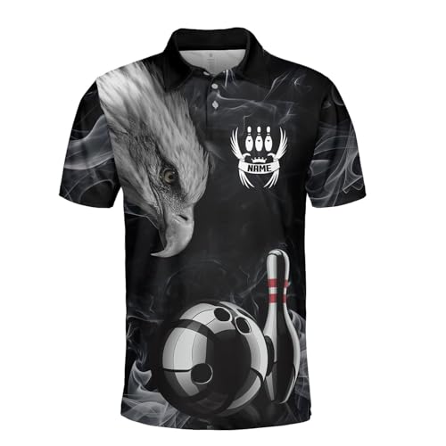 GABITA Personalized Bowling Jerseys for Men, Custom Bowling Shirts, Funny Bowling Shirts Gift for Bowler Team Player - color: A18
