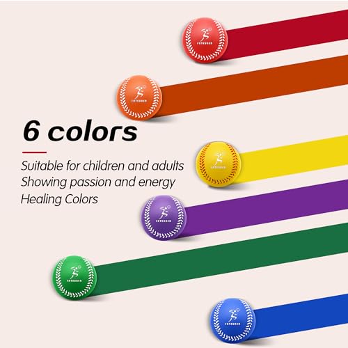 Foam Baseballs, Soft Baseballs 6 Pack and 12 Pack for Kids Beginners Training Ball, Safe Throwing for Indoor or Outdoor Play with Carrying Bag, Baseball Gifts for Boys and Girls - size: 6Pce