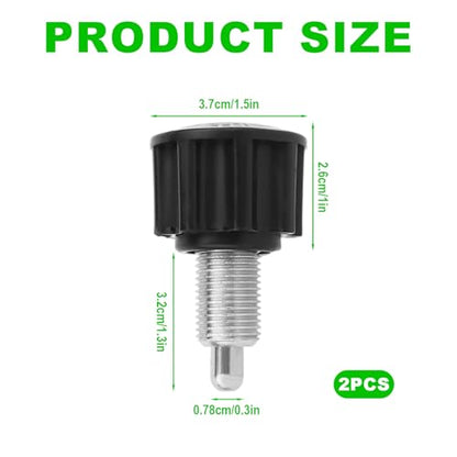 Penitue 2pcs M16 Pull Pin Knobs, Spin Bike Height Adjusting Knob Exercise Bike Replacement Parts for Weightlifting Machine Weight Benches Fitness Equipment