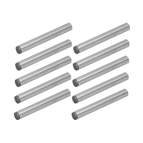 POWERTEC 71476 Hardened Steel Dowel Pins 1/4 Inch | Heat Treated and Precisely Shaped for Accurate Alignment – 10 pack - size: 1/4" x 2" (10pk)