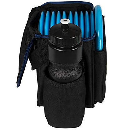 Remix Double Chain Black Disc Golf Basket with Starter Bag and 3 Disc Set