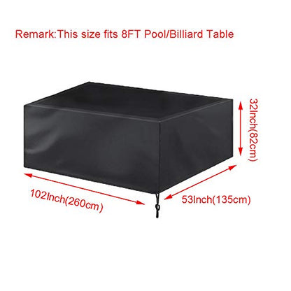 Full Billiard Pool Table Covers Universal Waterproof 210D Polyester