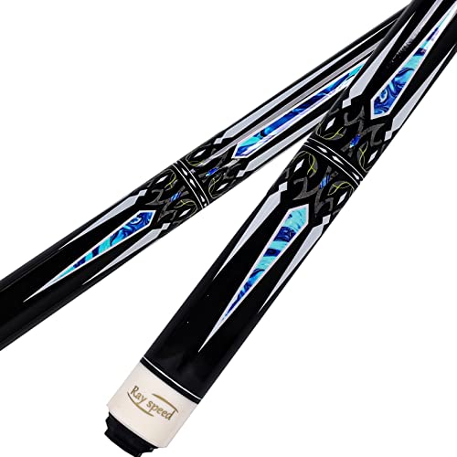 Pool Cue Stick with Hard Case Hardwood Canadian Maple Professional Billiard Pool Stick 58" 2-Pieces 19/20oz Pool Stick Set - color: CGB-600, size: 20 oz