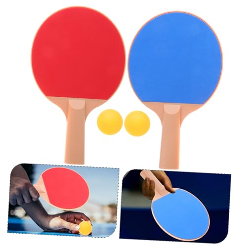 Outdoor Table Tennis Paddle Set with Plastic Elasticity Bats and Bright Balls Professional Racket Kit for Competitive Pong Games and Versatile Outdoor Play